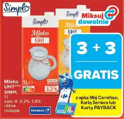 Carrefour Simplo Mleko UHT oferta