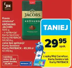 Carrefour Jacobs Kawa mielona Krönung oferta