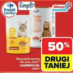 Carrefour Carrefour, Simpl karmy dla psa, kota oferta