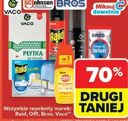 Carrefour Repelenty Raid, Off!, Bros, Vaco oferta