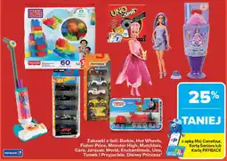 Carrefour Zabawki z linii: Barbie, Hot Wheels, Fisher-Price, Monster High, Matchbox, Cars, Jurassic World, Enchantimals, Uno, Tomek i P oferta