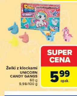 Carrefour Candy Gangs Żelki z klockami unicorn oferta