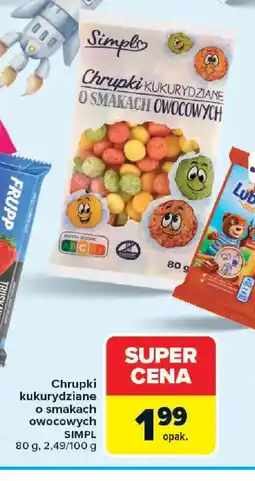 Carrefour Simpl Chrupki kukurydziane o smakach owocowych oferta