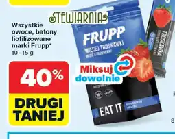 Carrefour Frupp owoce, batony liofilizowane oferta