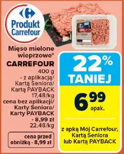 Carrefour Carrefour Mięso mielone wieprzowe oferta