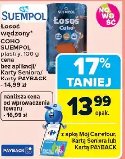 Carrefour Suempol Łosoś wędzony coho plastry oferta