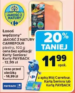 Carrefour Jakość Z natury carrefour Łosoś wędzony oferta