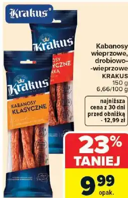 Carrefour Krakus Kabanosy Klasyczne oferta