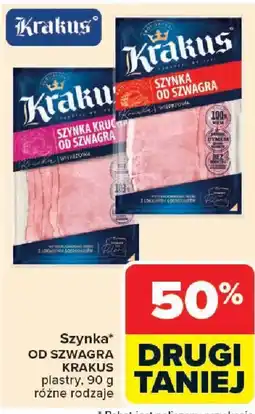 Carrefour Krakus Szynka od szwagra plastry oferta