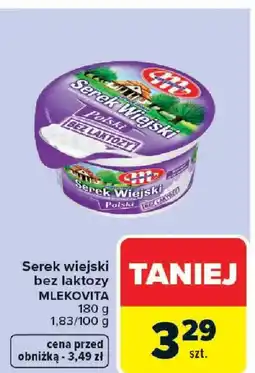 Carrefour Mlekovita Serek wiejski bez laktozy oferta