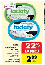 Carrefour Mlekpol Serek śmietankowy łaciaty oferta