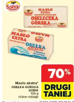 Carrefour Sobik Masło ekstra Osełka Górska oferta