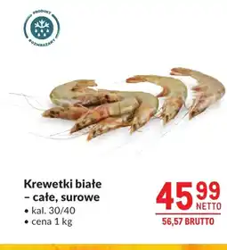 Makro Krewetki białe - całe, surowe oferta