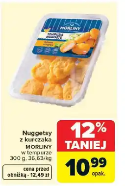 Carrefour Morliny Nuggetsy z kurczaka w tempurze oferta