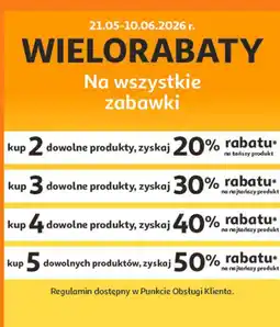 Auchan Wielorabaty na wszystkie zabawki oferta