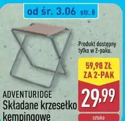 ALDI ADVENTURIDGE Składane krzesełko kempingowe oferta