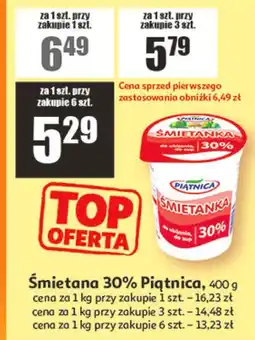 Auchan Śmietana 30% Piątnica oferta