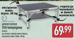 ALDI ADVENTURIDGE Stół kempingowy oferta