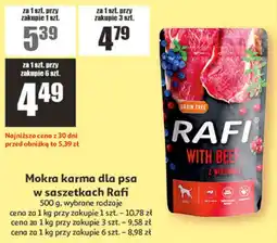 Auchan Mokra karma dla psa w saszetkach Rafi oferta