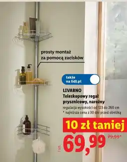 Lidl LIVARNO Teleskopowy regał prysznicowy, narożny oferta