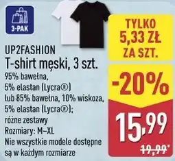 ALDI UP2FASHION T-shirt męski, 3 szt oferta