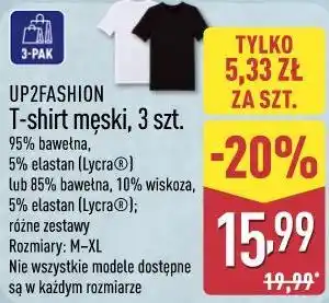 ALDI UP2FASHION T-shirt męski, 3 szt oferta