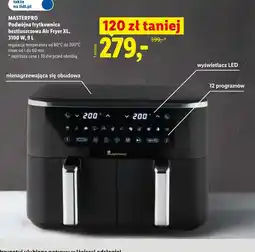 Lidl Podwójna frytkownica beztłuszczowa Air Fryer XL, 3100 W oferta