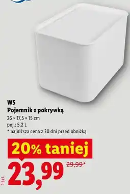 Lidl W5 Pojemnik z pokrywką oferta