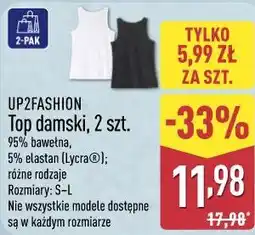 ALDI UP2FASHION Top damski, 2 szt oferta