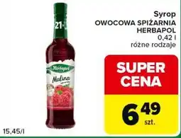 Carrefour Express Syrop OWOCOWA SPIŻARNIA HERBAPOL 0,42 l różne rodzaje oferta