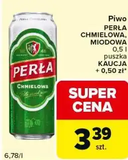 Carrefour Express Piwo PERŁA CHMIELOWA, MIODOWA 0,5 l puszka oferta