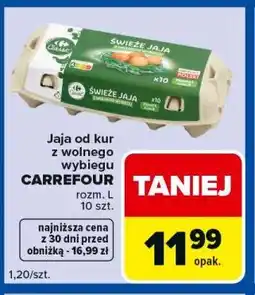 Carrefour Express Jaja od kur z wolnego wybiegu CARREFOUR oferta