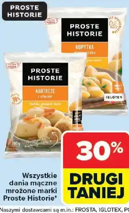 Carrefour Proste historie Wszystkie dania mączne mrożone oferta
