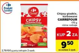 Carrefour Express Chipsy gładkie, karbowane CARREFOUR oferta
