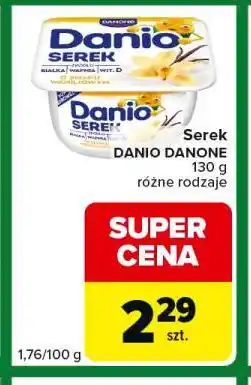 Carrefour Express Serek DANIO DANONE 130 g różne rodzaje oferta