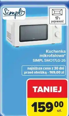 Carrefour Kuchenka mikrofalowa smo17lg-26 Simpl oferta