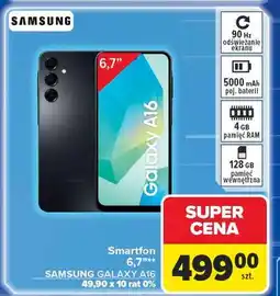 Carrefour Smartfon a16 Samsung Galaxy oferta