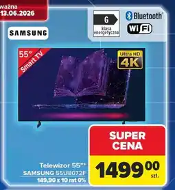 Carrefour Telewizor ue55nu8072 Samsung oferta