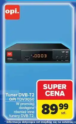 Carrefour Tuner dvb-t2 tdv3050 Opi oferta