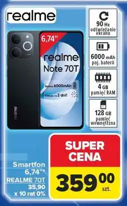 Carrefour Smartfon note 70t Realme oferta