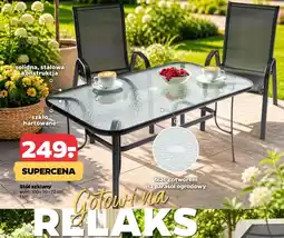 Netto Stół szklany wym. 150x90x72 cm oferta