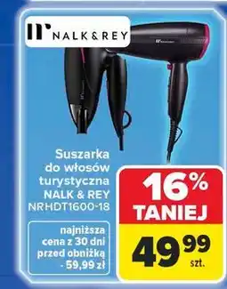 Carrefour Suszarka do włosów nrhdt1600-18 Nalk&Rey oferta