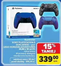 Carrefour Kontroler dualsense + gra lego horizon adventures Sony Playstation 5 oferta