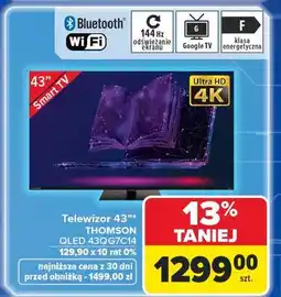 Carrefour Telewizor 43qg7c14 Thomson oferta