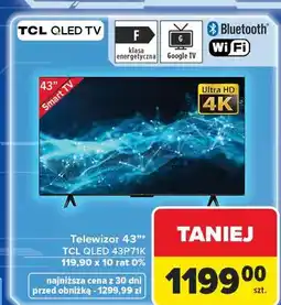 Carrefour Telewizor qled 43p71k Tcl oferta