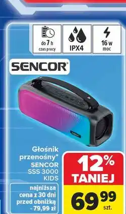 Carrefour Głośnik kids sss 3000 Sencor oferta