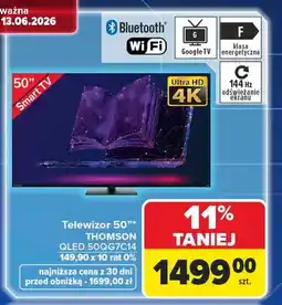 Carrefour Telewizor qled 50qg7c14 Thomson oferta