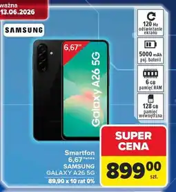 Carrefour Smartfon a26 8/256 gb Samsung Galaxy oferta