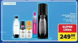 Carrefour Zestaw: urządzenie terra black + 2 x butelki 1 l cylinder syrop pepsi max mirinda Sodastream oferta