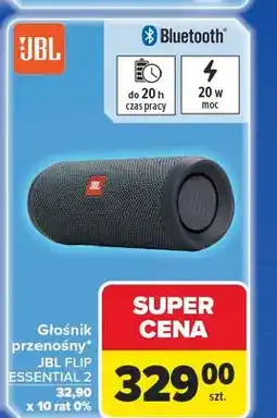 Carrefour Głośnik bezprzewodowy flip essential 2 Jbl oferta